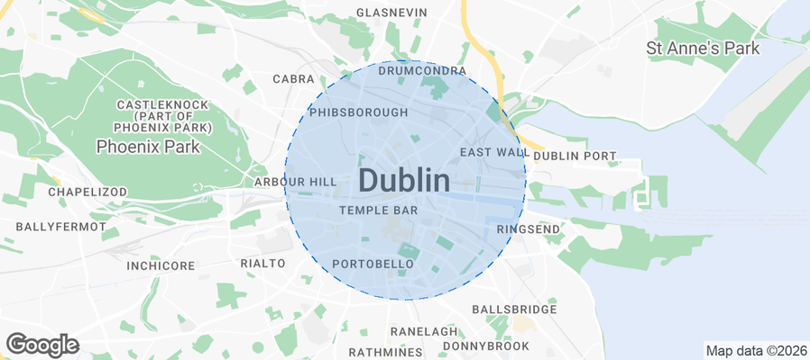 Dublin 2 Airbnb map